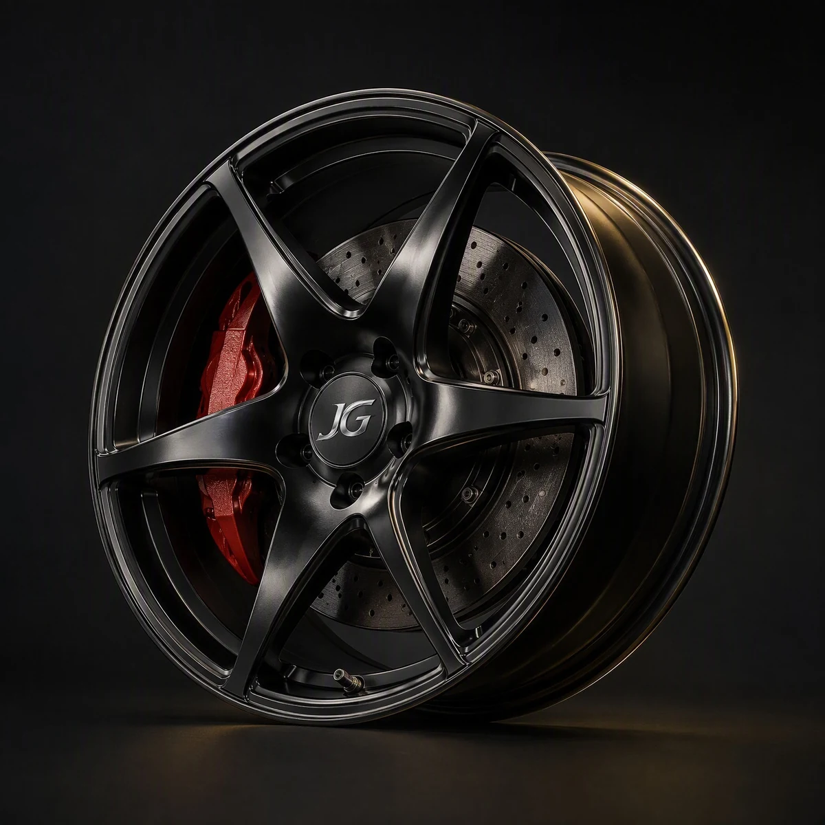 JGSPR020 5-Spoke Micro Concave · Center Lock forged wheel