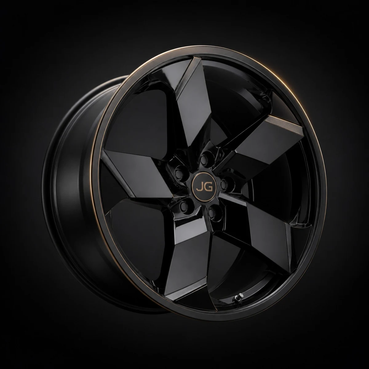 JGSPR022 5-Spoke Wide Faceted forged wheel