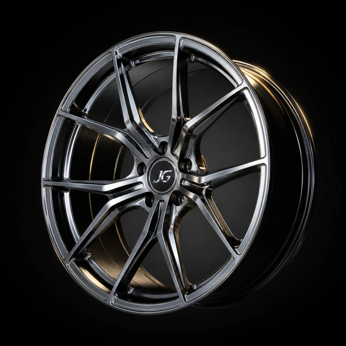 JGSPR025 5-Spoke Y-Split 10 forged wheel