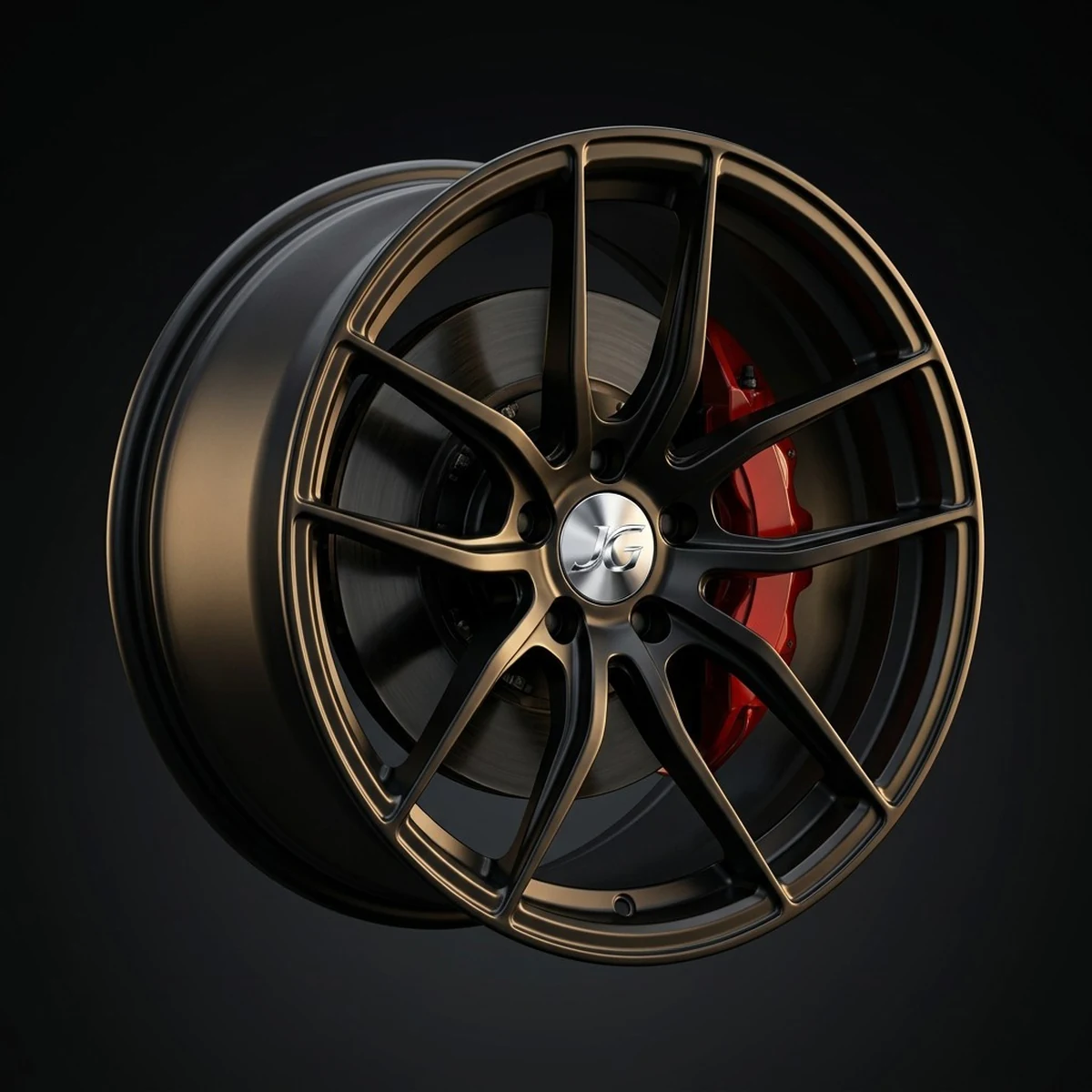 JGSPR026 10-Spoke Fine V-Twin forged wheel