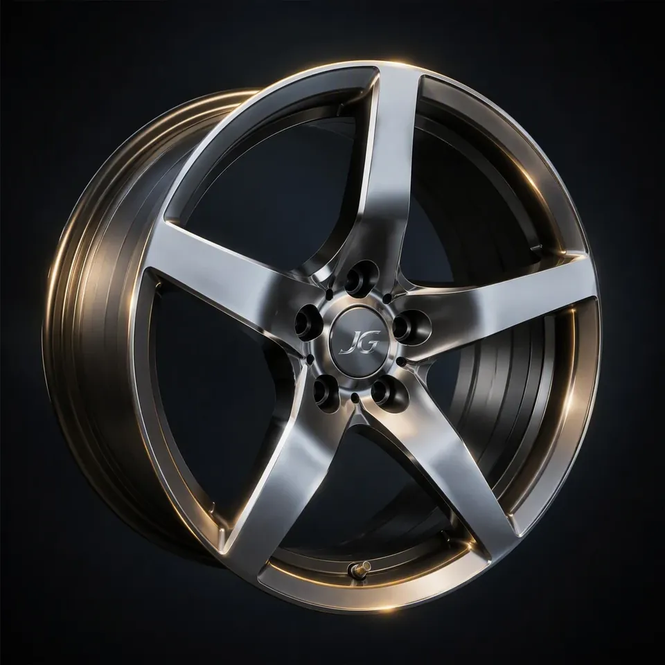 JGSPR009 5-Spoke Wide Flat Chamfered forged wheel