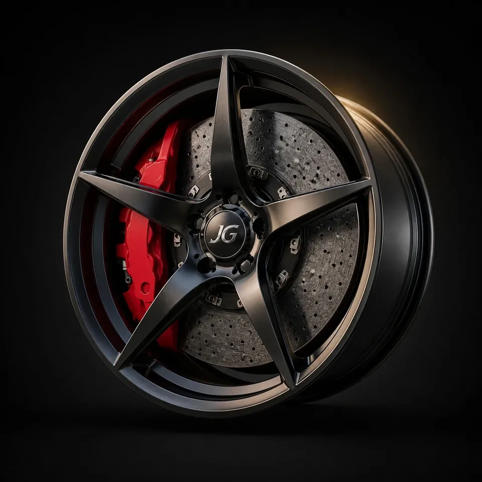 JGSPR013 5-Spoke Star Deep Dish forged wheel