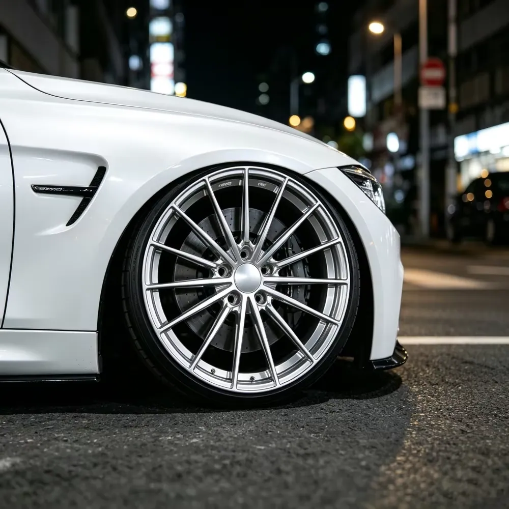 17-24 Inch Hyper Silver New 6061-T6 Aluminum Alloy Multi Spoke Bright Finish  Wheels-Custom Forged for Audi Tesla Mercedes forged wheel