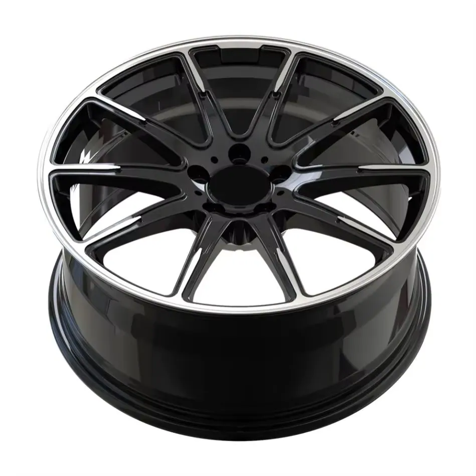 Factory Custom One Piece 6061-T6 Forged Alloy Wheels Mirror Chrome Full Cover 6 Cutout Retro Car Rims for Mercedes Benz,BMW,Audi forged wheel