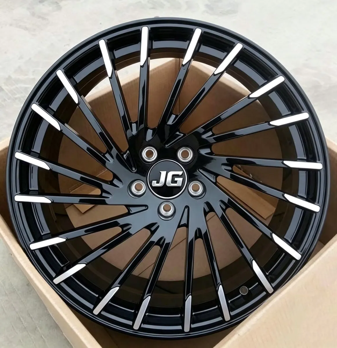 Forged Aluminium Alloy Wheels New Style Heart-shaped 16inch 6.5j 4X100 ET35 Polished Five Spoke Rose Red Wheel for BYD — JG forged wheel
