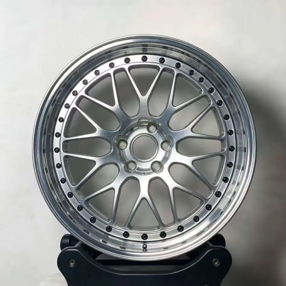 Forged Aluminium Alloy Wheels New Style Heart-shaped 4X100 ET35 Polished Five Spoke Rose Red for Retrofit/Upgrade for forged wheel