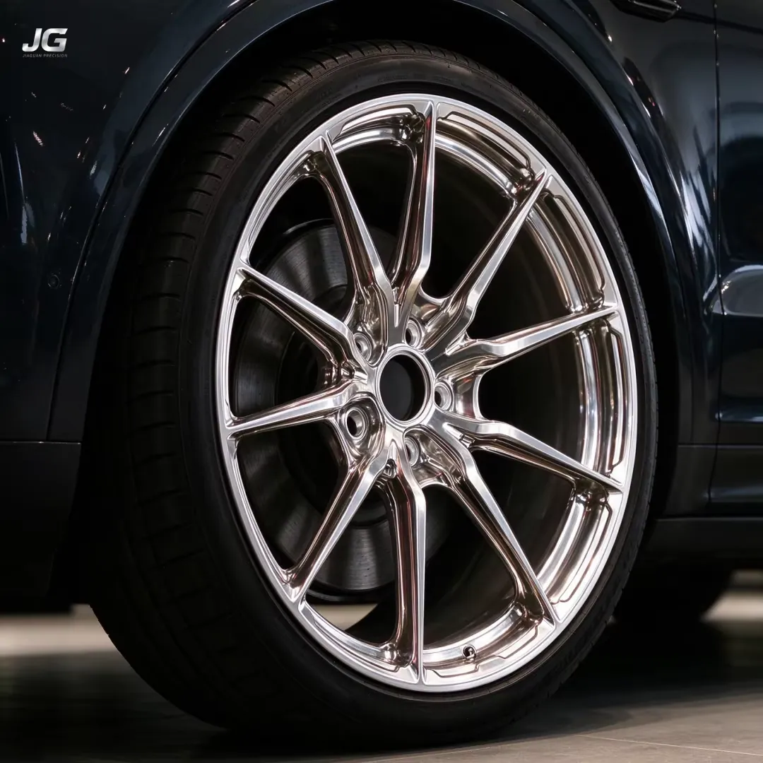 JG 17 18 19 Inch 5x120 PCD Aluminum Five Hole Polish Silver Forged Car Rims Double 5 Spokes Wheels for BMW M3 M4 F80 forged wheel