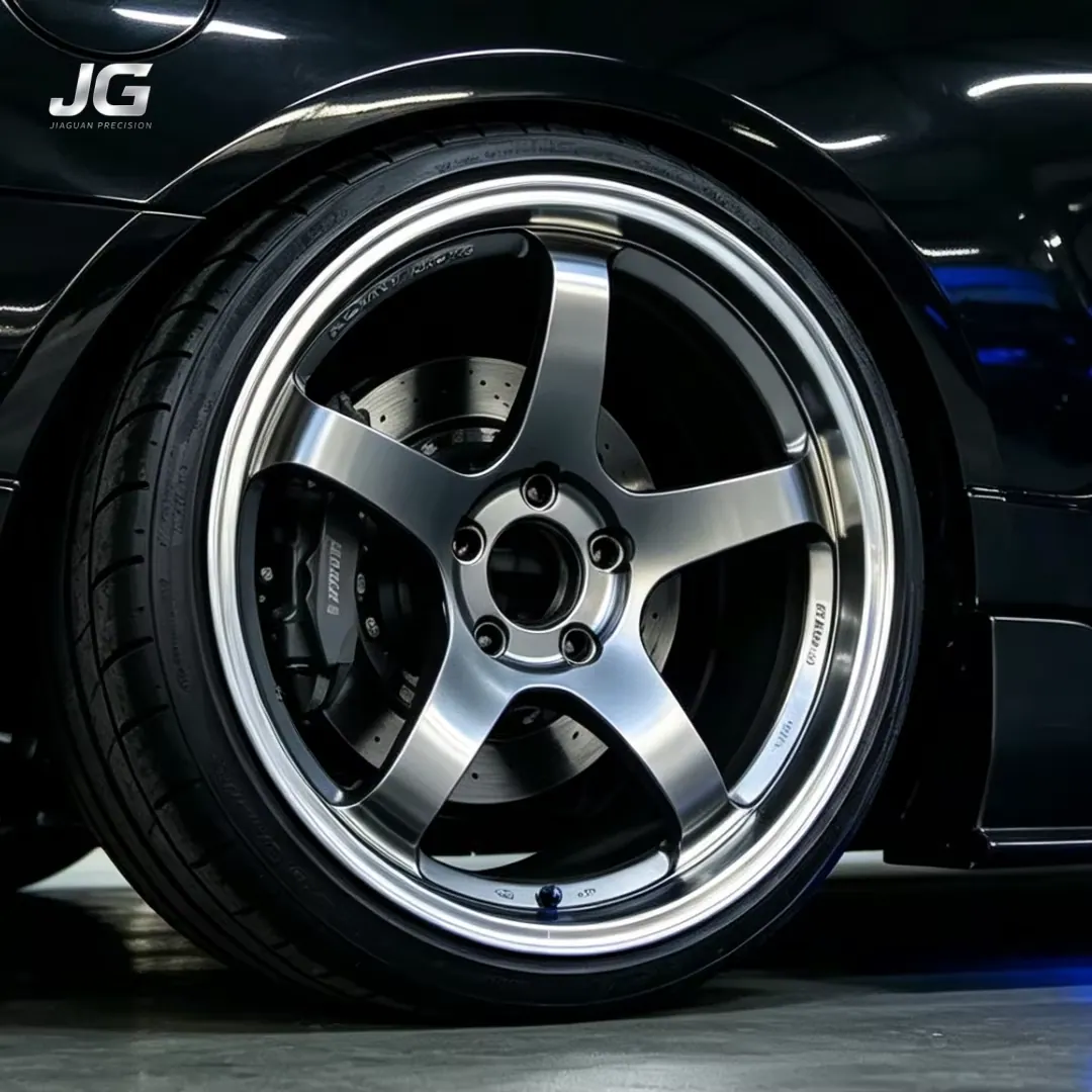 JG 17-22 Inch 5x100 5x108 5x112 5x114.3 Racing Five Spoke One Piece Forged Aluminium Alloy Multi PCD Rims for Passenger Vehicle forged wheel