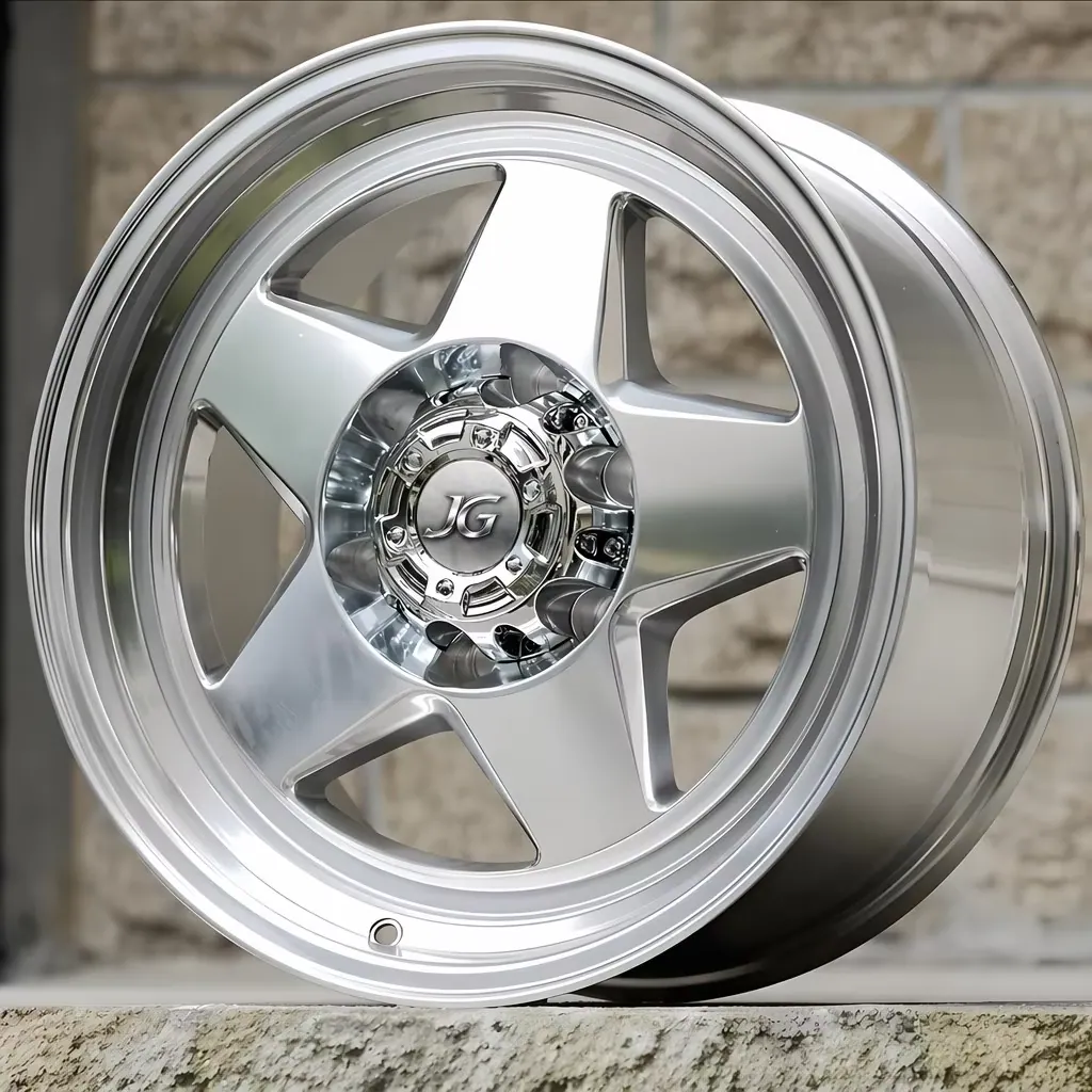 JG 17-22 Inch Polished Five Spoke Forged Alloy Wheels Concave Style Universal Retro Car Rims JWL VIA DOT forged wheel