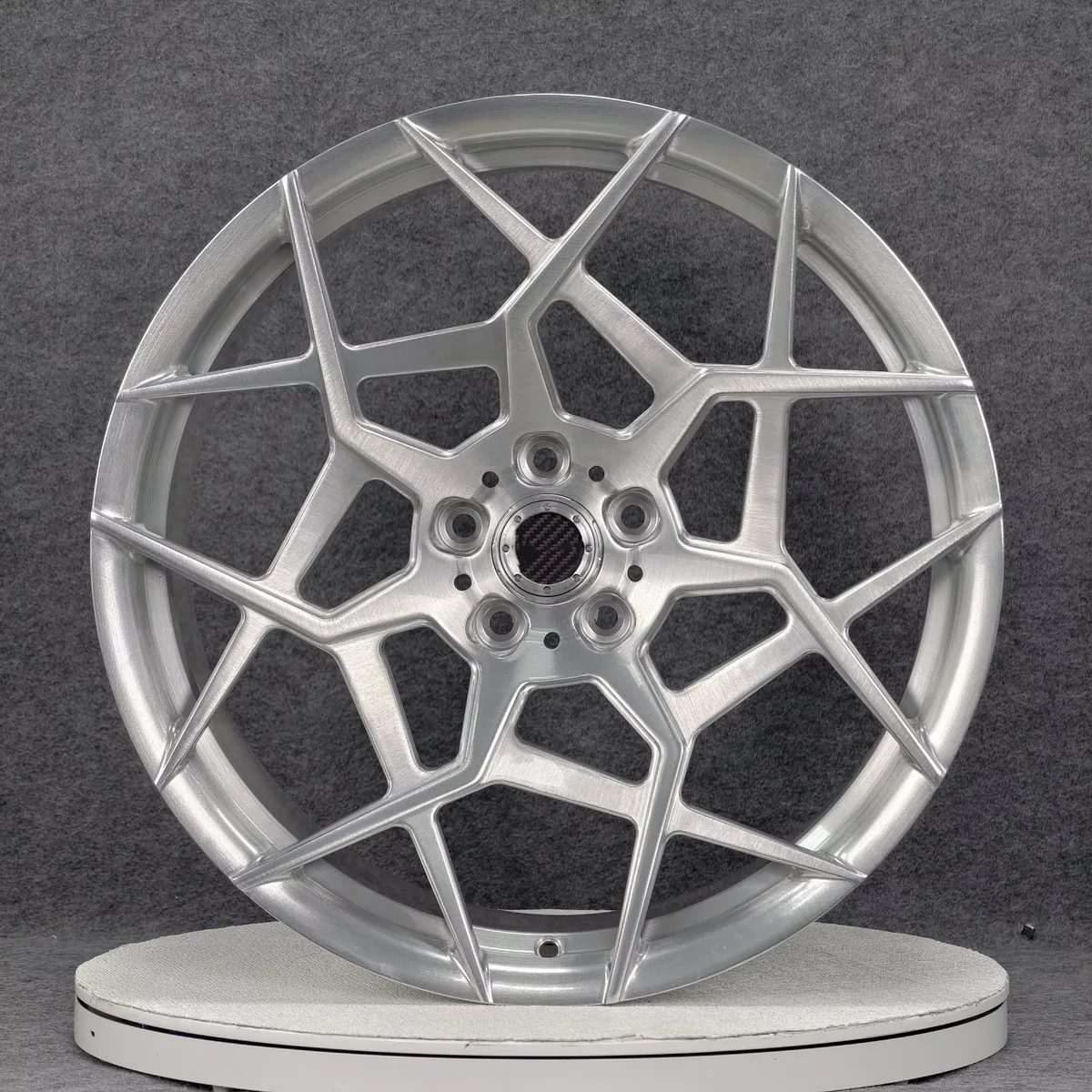 JG 17-24 Inch 5x112 5x114.3 5x120 Forged Wheel Alloy Rims Silver Mesh Design  for High Performance Racing Coupe forged wheel