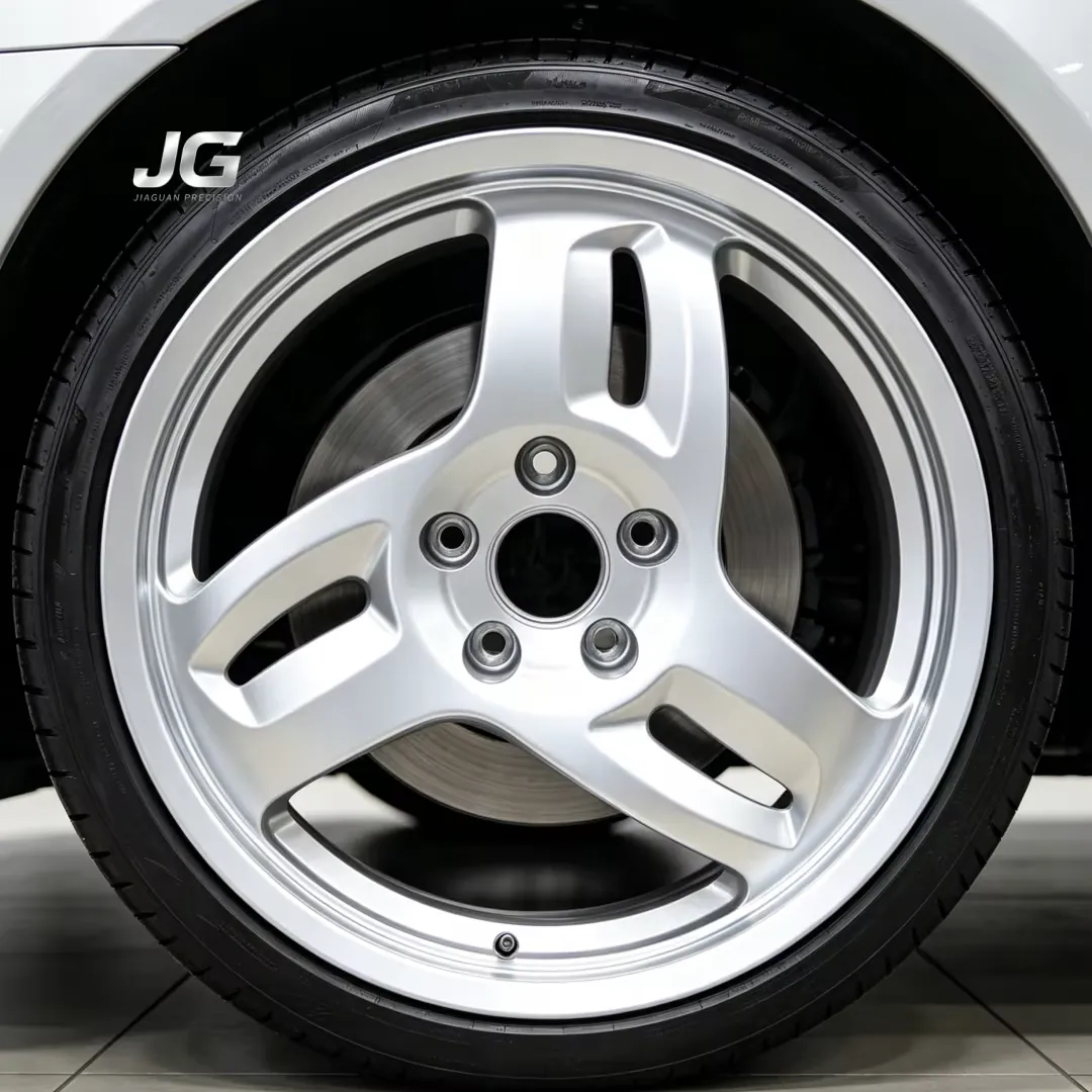 JG 17-24 Inch 6061 T6 Forged Aluminum Alloy Wheels 3-spoke Split Spoke Silver Rims for Bmw Audi Benz Honda Passenger Car forged wheel