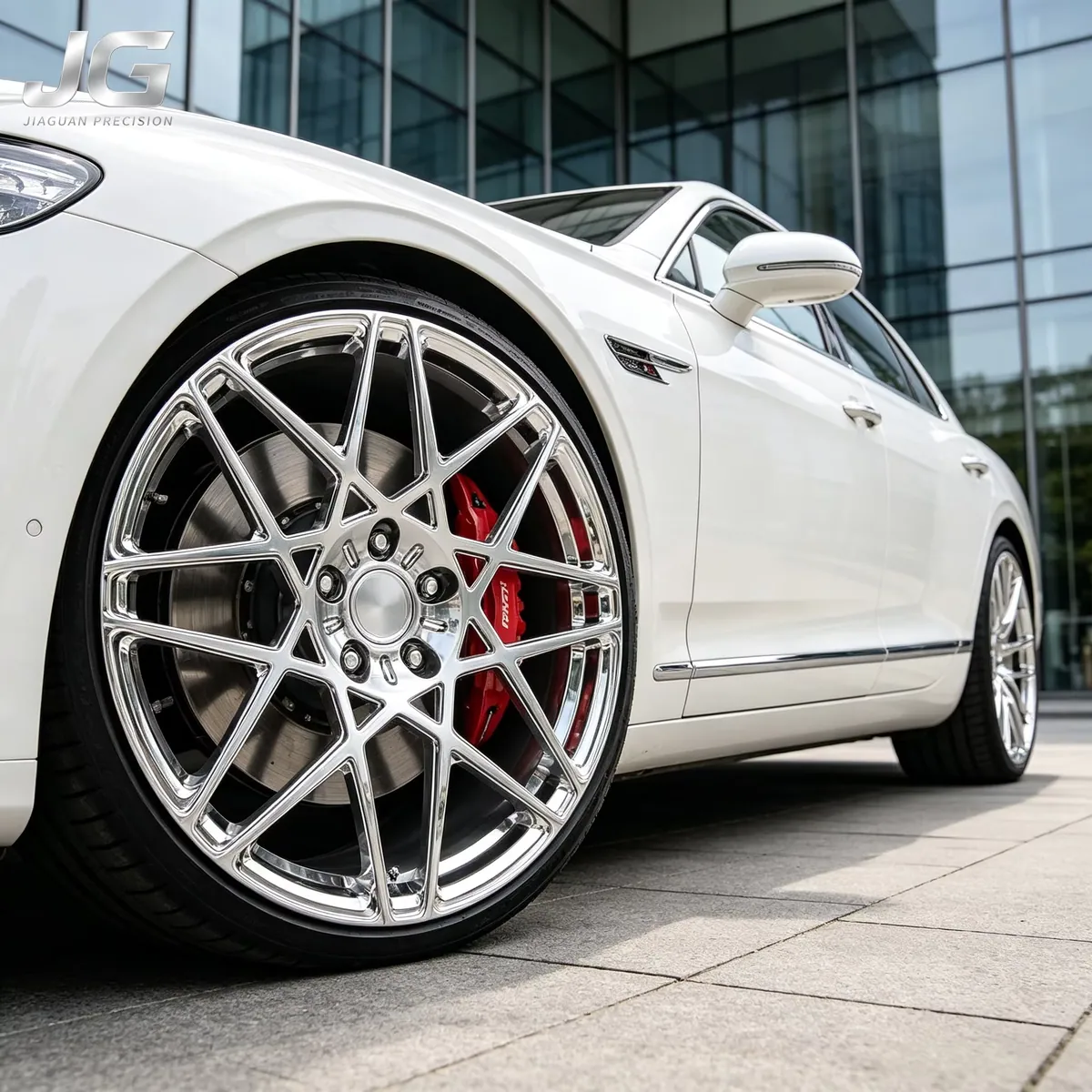 JG 17 to 24 Inch Brushed Silver Car Rims Aluminum Alloy Monoblock Custom Wheels Forged for Audi BMW Mercedes Volkswagen forged wheel