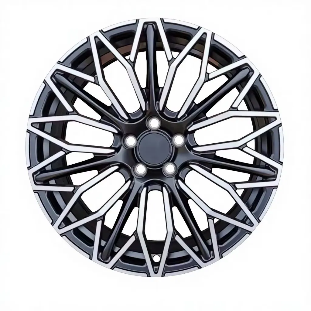 JG 17-24 Inch Multi Spoke Forged Alloy Wheels Gloss Black Machined Face Deep Concave 5x112 5x114.3 Car Rims for BMW Audi Tesla forged wheel