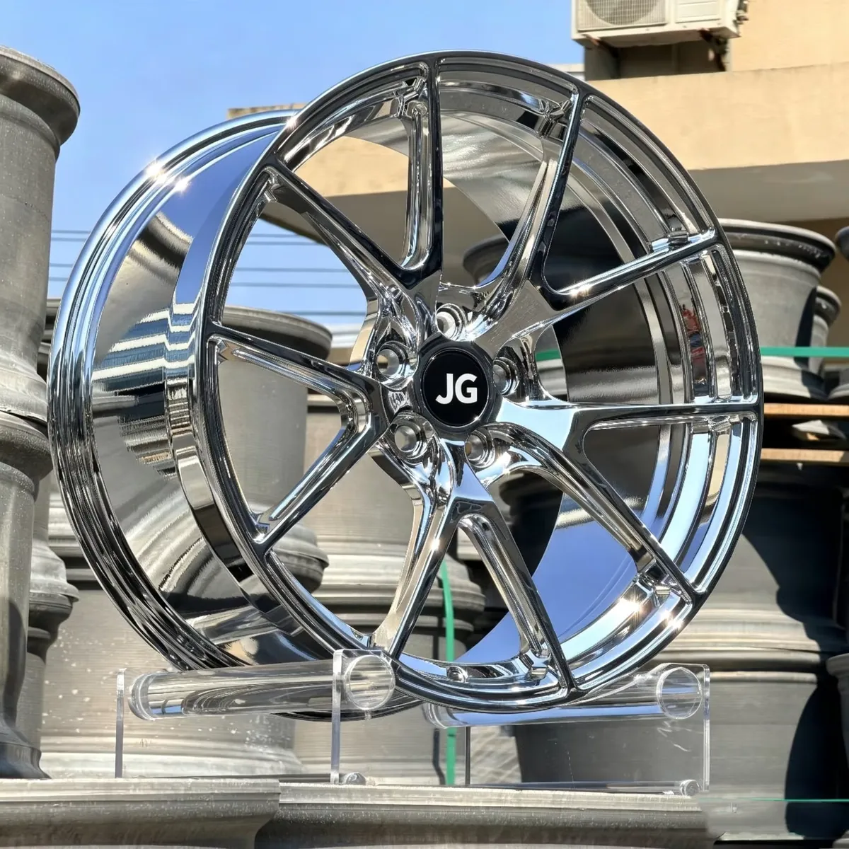 JG 17-24 Inch VS5RS Chrome Forged Rims Lightweight 5x114.3 5X120 5X112 Car Wheels for BMW M3 M4 Tesla Mustang Audi Benz Honda forged wheel
