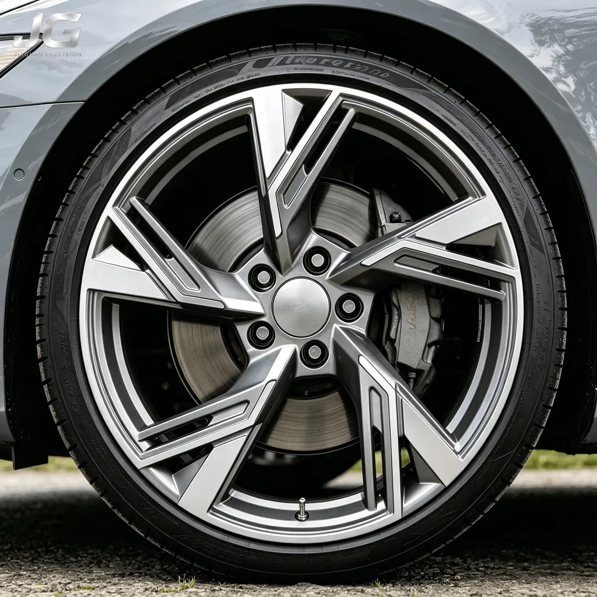 JG 17-26 Inch 40mm 30mm High Performance Lightweight  Forged Alloy Silver Luxury Sport Wheels Audi ETron GT RS Q8 Q7 Q5 forged wheel