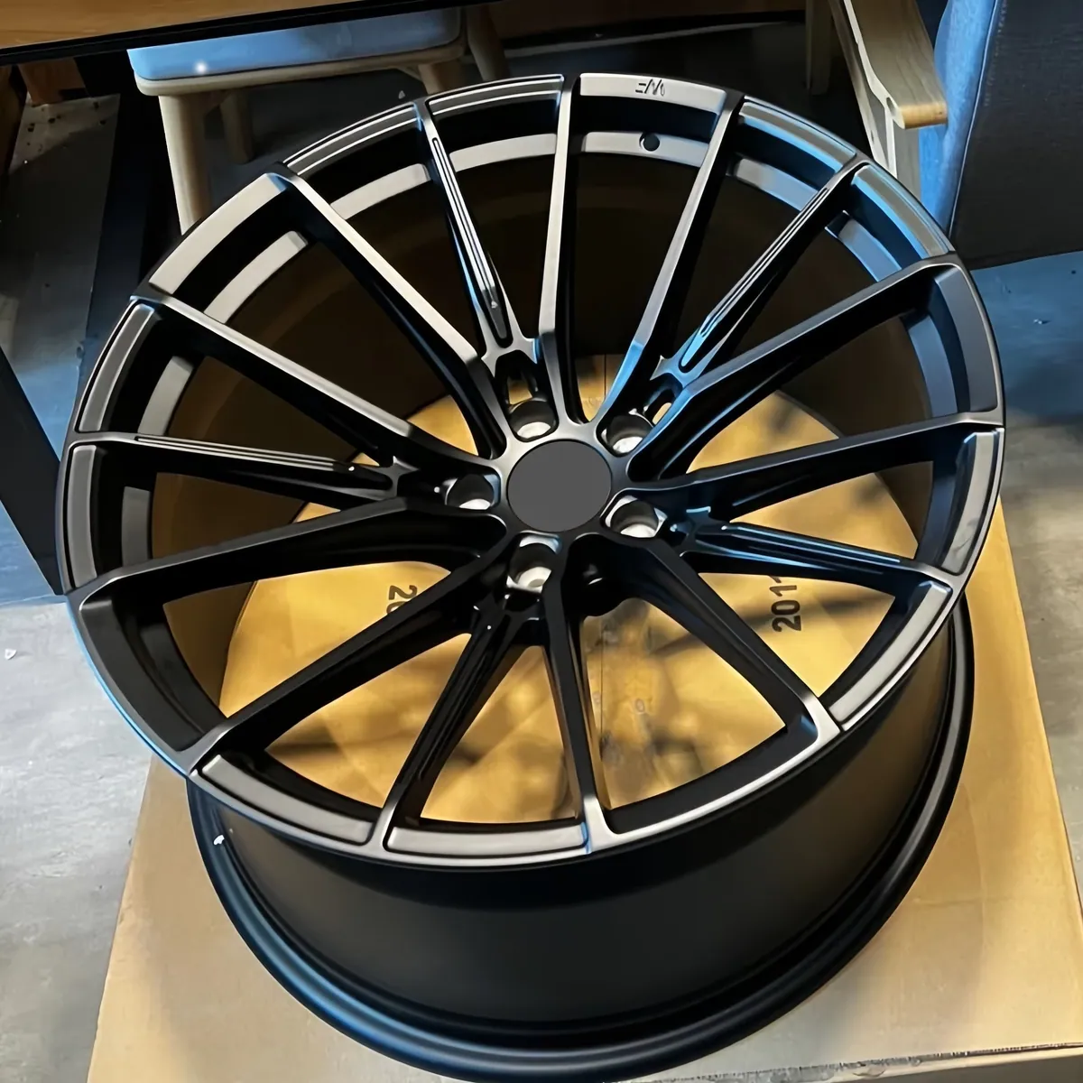JG 18 19 20 21 22 24 26 Inch Auto Rims  Multi Spoke Forged Car Wheels 5x120 5x112 5x114.3 Gloss Black Deep Concave Forged Wheels forged wheel