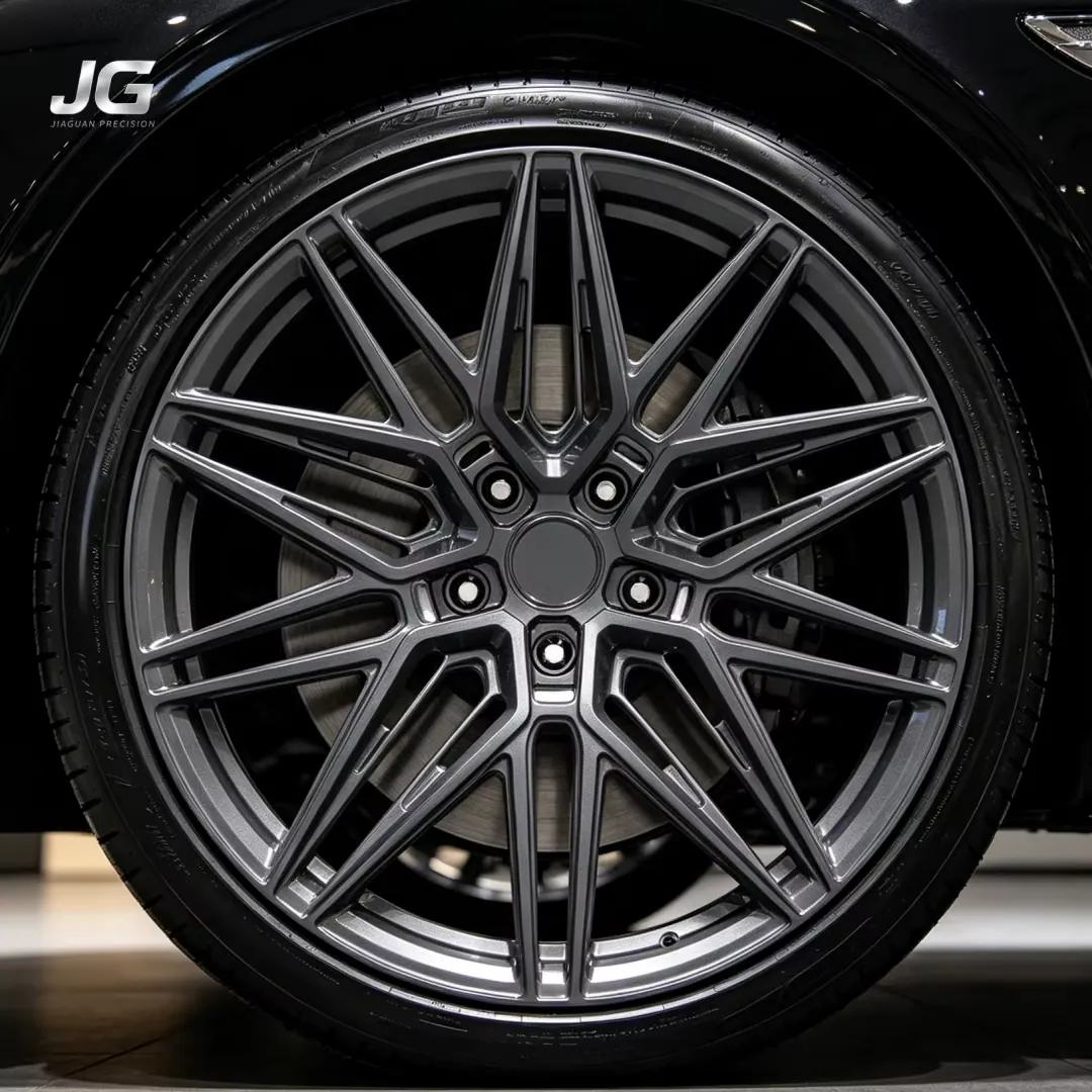 JG 18 19 20 21 Inch 5x114.3 High Performance Gun Metal Brushed Multi Spoke Passenger Car Wheels for Ford Mustang corolla Hilux forged wheel