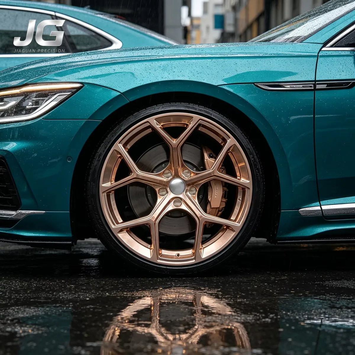 JG 18 19 20 Inch 5x112 Forged Rims Rose Gold Concave Aluminum Alloy Rims for Audi RS4 BMW M3 M4 Porsche 911 Racing Car Wheels forged wheel