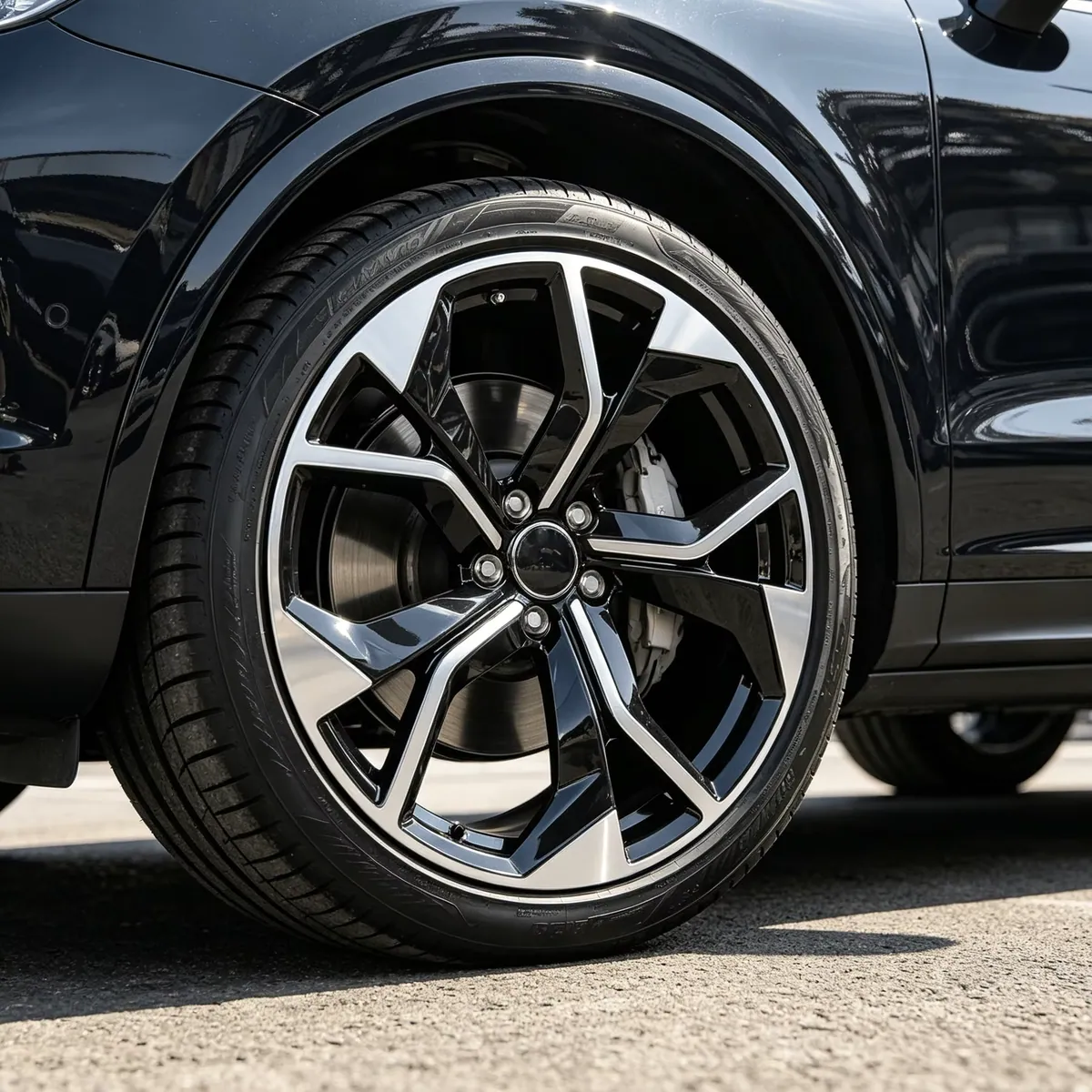 JG 18 19 20 Inch Hot Sale Gloss Black Machined Face Five Spoke Alloy Wheels Aftermarket Rims for Porsche Cadillac Lexus Hyundai forged wheel