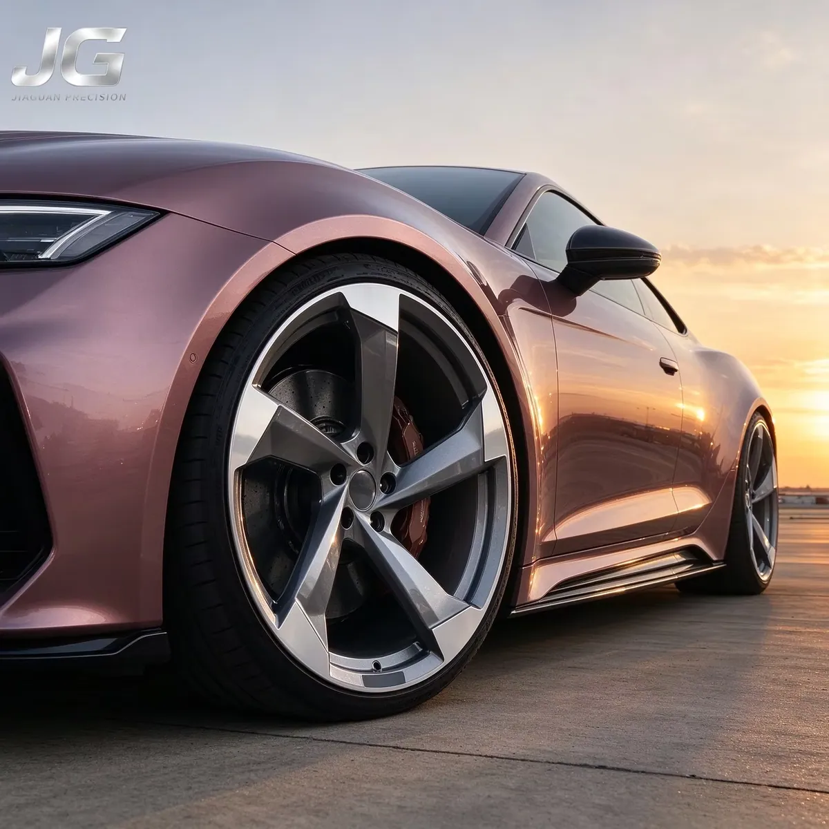 JG 18 20 21 22 Inch 5x114.3 5x112 5x120 5x130 Custom Forged Racing Car Wheels Deep Concave for Audi RS BMW Benz Golf Seat Leon forged wheel