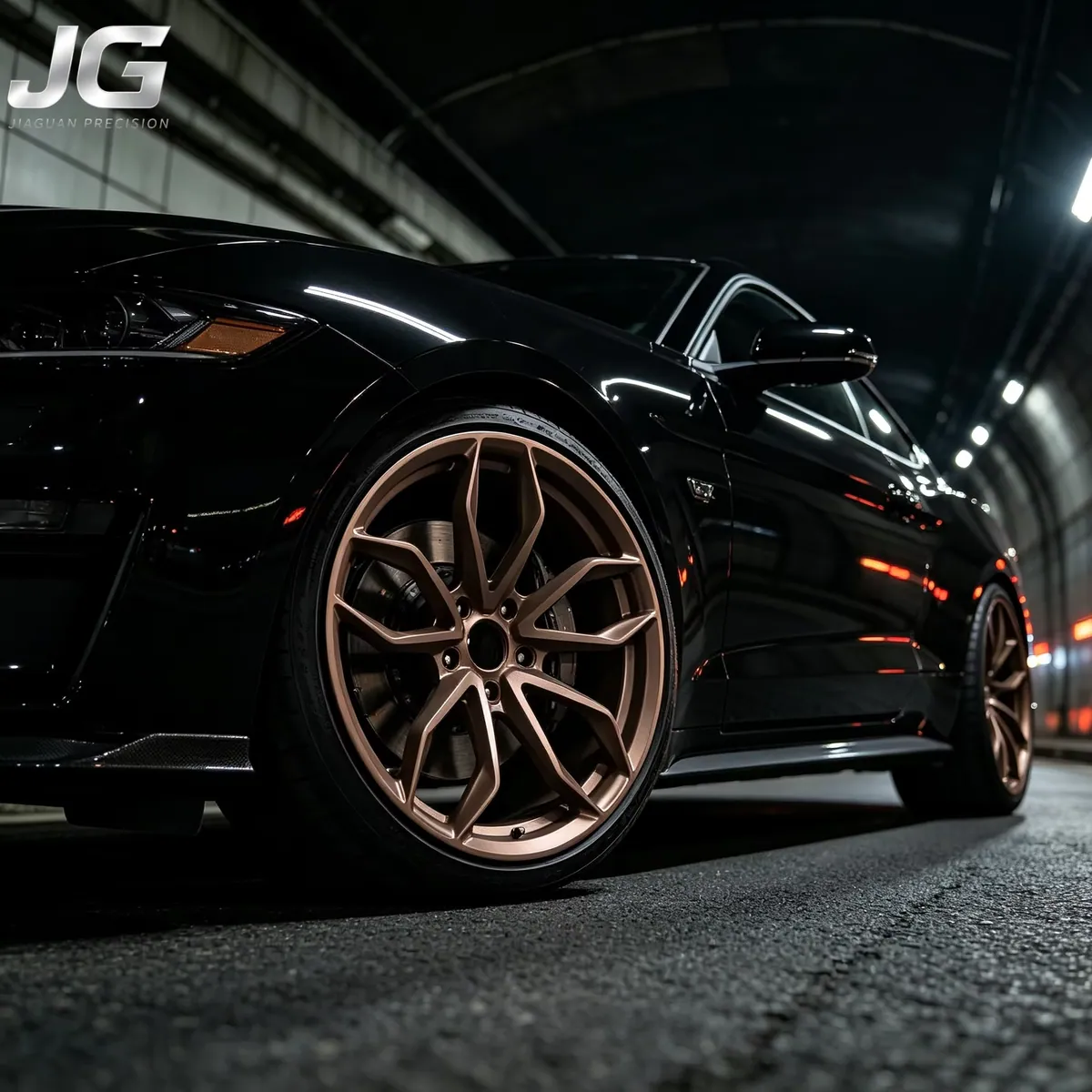 JG 18-20 Inch 5x112 5x114.3 5x120 40mm Offset Custom Forged VS-5RS Satin Bronze Corvette Wheels for C6 Z06 C7 Stingray Z51 ZR1 — JG forged wheel