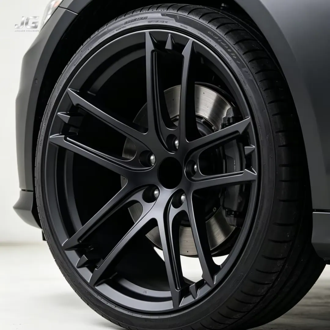 JG 18-21 Inch 5x114.3 5x120 Gloss Black Concave Double 5 Spokes Forged Alloy Multi Rims Replacement Car Parts for Ford Mustang forged wheel