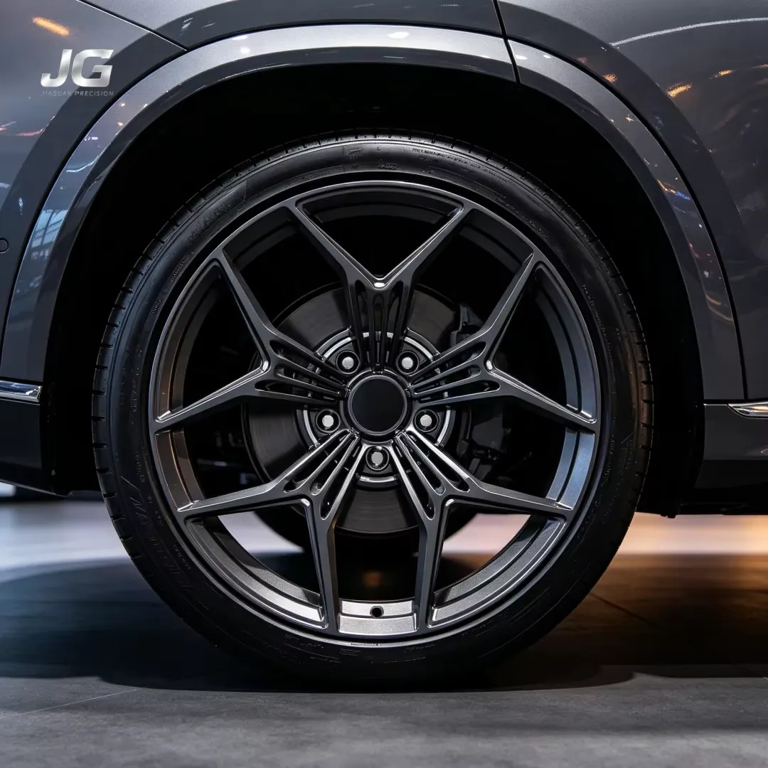 JG 18-22 Inch 5x114.3 Custom Passenger Car Forged Alloy Wheels Recessed 5 Spoke Dark Gunmetal Aluminum 6061-T6 for Hyundai Audi forged wheel