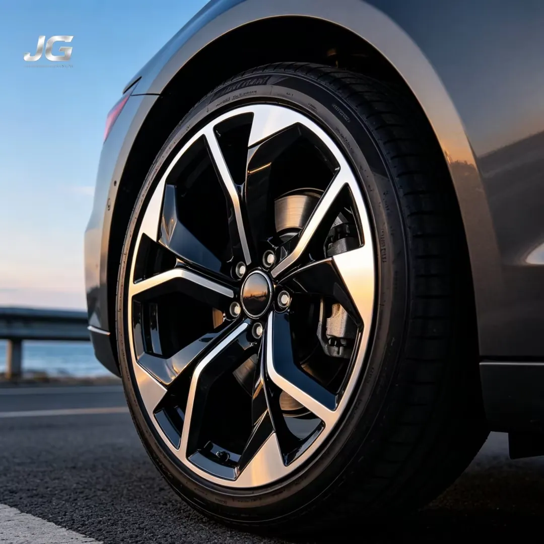JG 18-22 Inch Silver and Black Machined Face Alloy Wheels Sporty Rims Multi-spoke Aftermarket Wheels for Tesla Nissan Genesis forged wheel