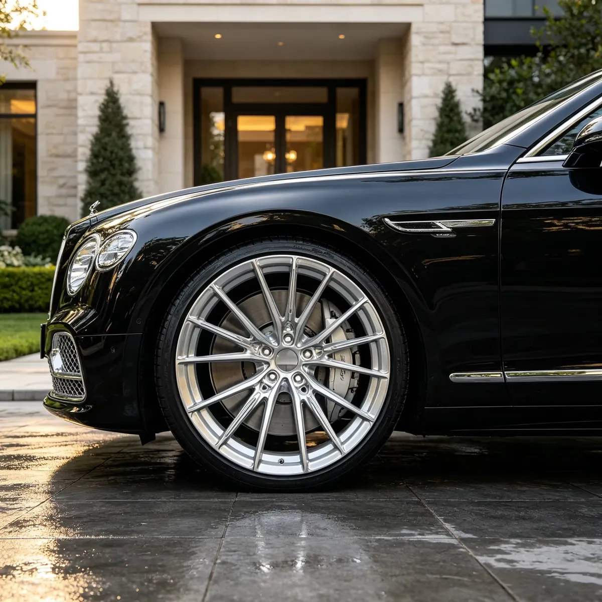 JG 18-22Inch 5x112/5x120/5x114.3 Silver Brushed CNC 6061-T6 Forged Wheels for Mercedes S-Class Audi A8 BMW 7 Series forged wheel
