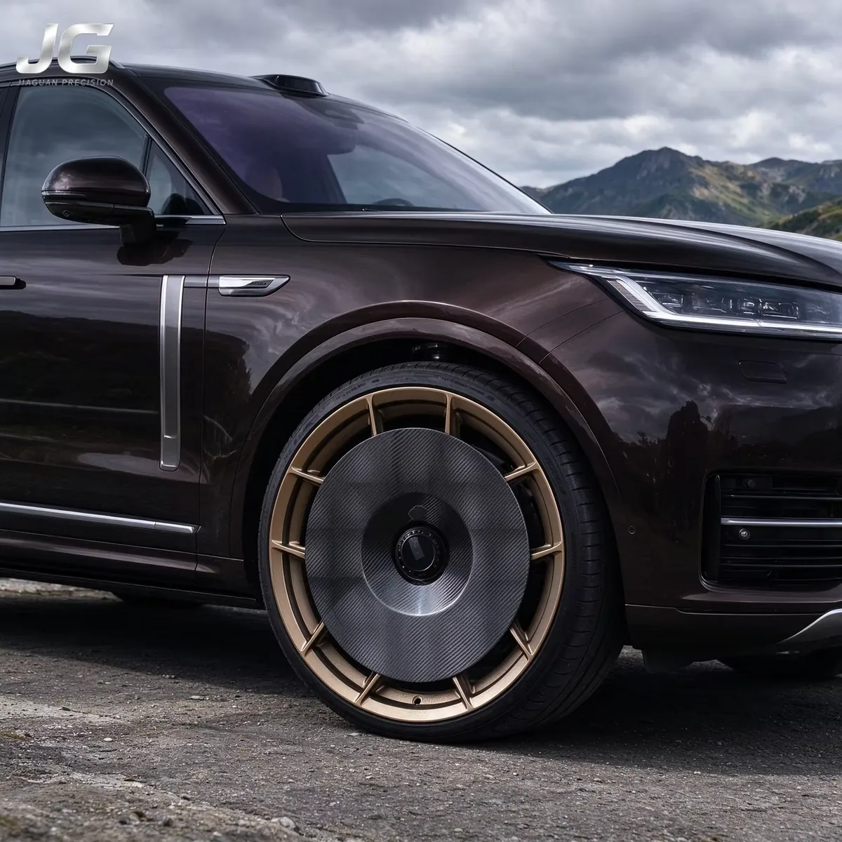 JG 18-22Inch 5x114.3 6061-T6 Forged Wheel Matte Bronze Black Carbon Cover Deep Dish CNC Fit BMW M3 M4 AMG C63 forged wheel