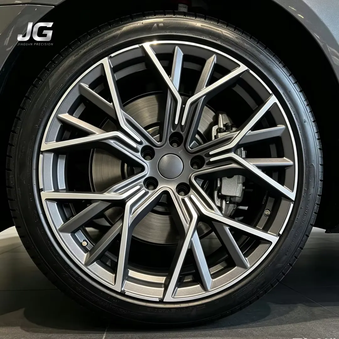 JG 18-24 Inch 5*120  5*114.3 Gunmetal Gray CNC Machined Forged Aluminum Alloy Wheels , Passenger Car Rims for BMW, Audi, Tesla forged wheel