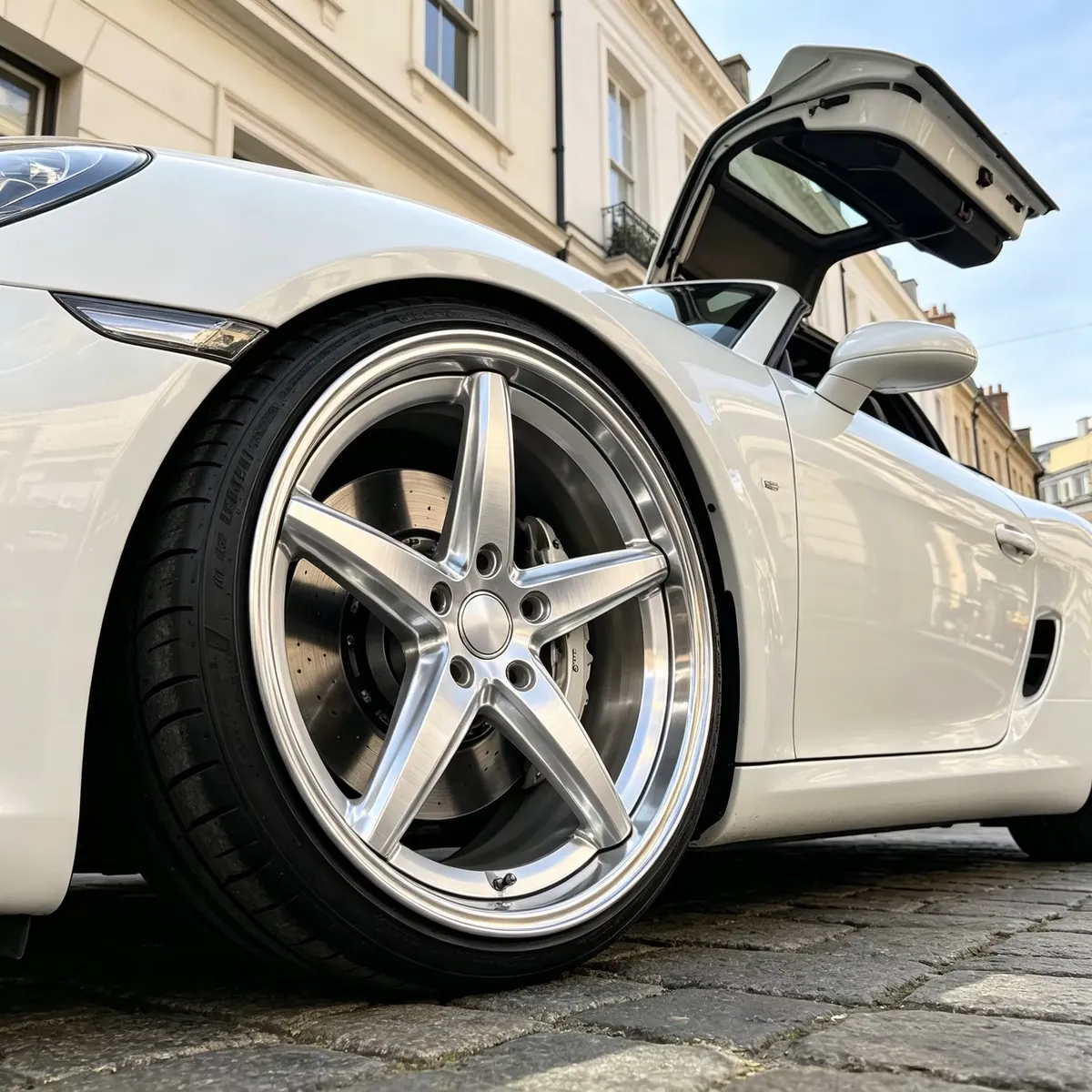 JG 18-24 Inch 5x112 5x114.3 5x120 Forged Wheel, 6061-T6 Aluminum Alloy CNC Mirror Silver Rim, Fit for Porsche 911 Cayenne Macan forged wheel