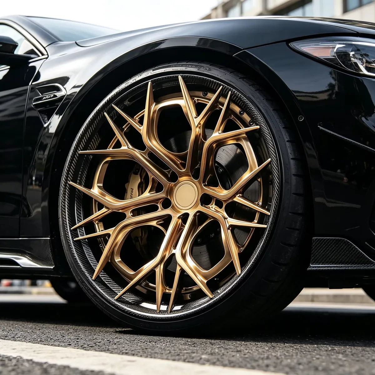 JG 18 -24 Inch 5x120 5x114.3 5x112 Custom Forged Carbon Fiber 3-piece Wheels  Alloy Rim Concave Deep Dish Luxury Car Wheels forged wheel