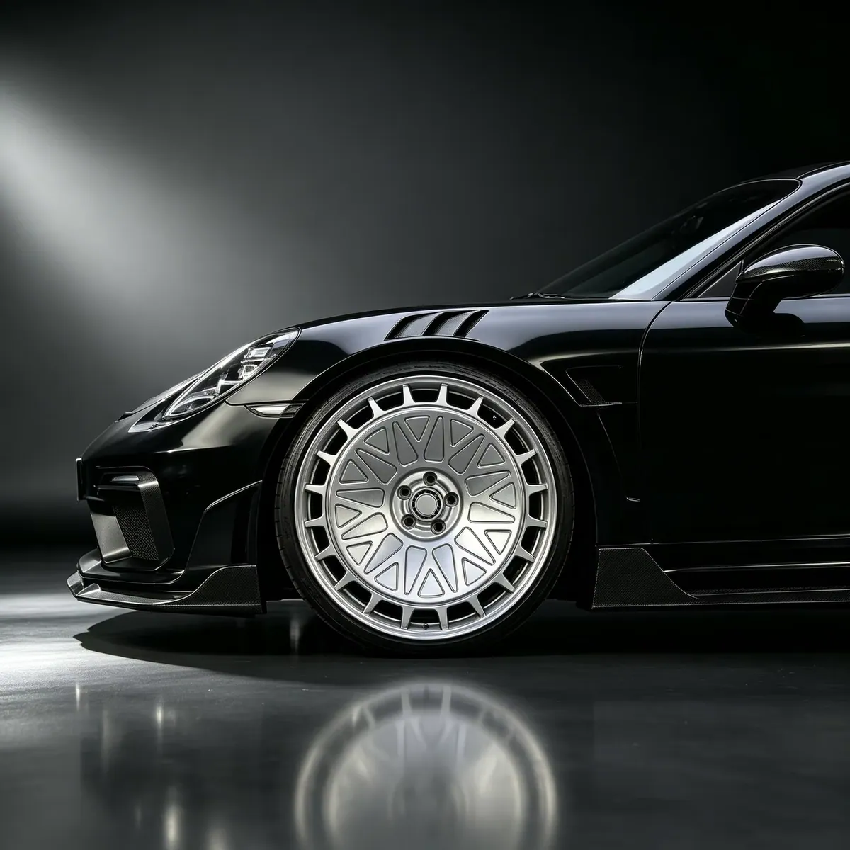 JG 18-24Inch 5x114.3/112/120 Forged Alloy Wheels Brushed Silver 6061-T6 CNC Staggered Concave Lightweight Rims for Luxury Cars forged wheel
