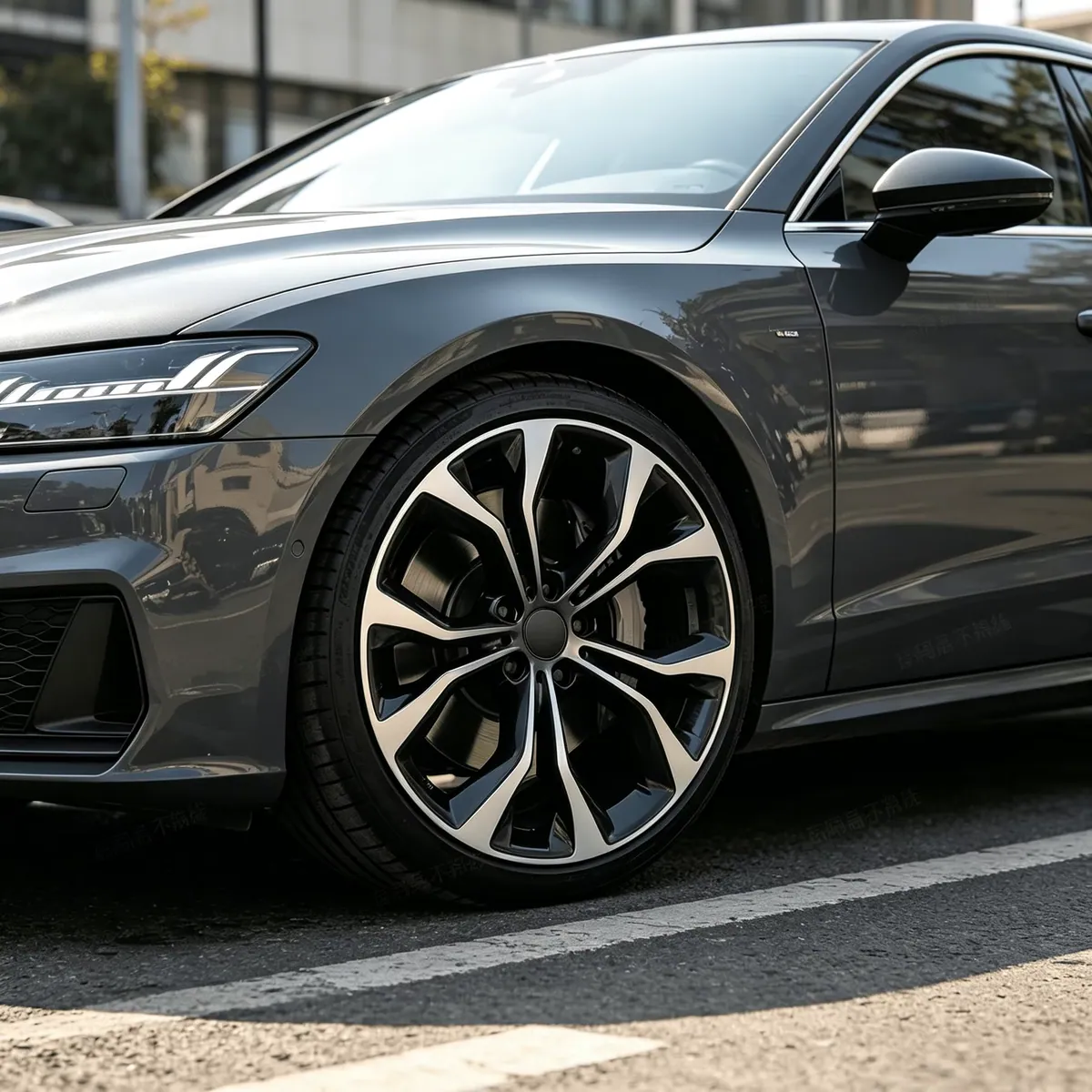 JG 19 20 21 22 Inch Custom Lightweight 5 Spokes Blade Forged Alloy Car Rims  Passenger Car Wheels for Audi A4 A6 A7 A8 Q3 Q5 forged wheel