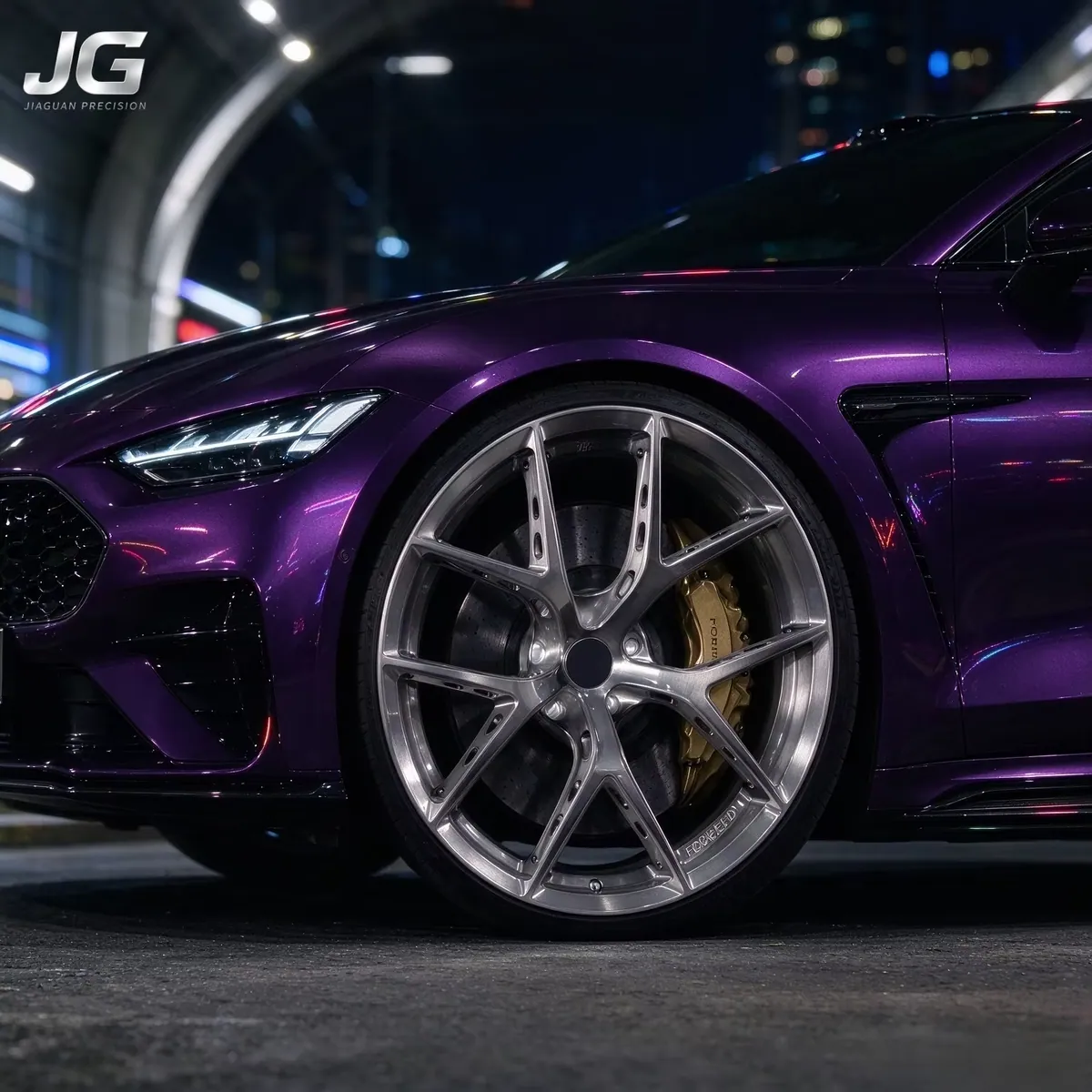 JG 19-22 Inch 5x112 5x120 6061-T6 Forged Wheel Brushed Silver Deep Concave CNC Rim Fit Audi RS6 RS7 Lamborghini Uru forged wheel