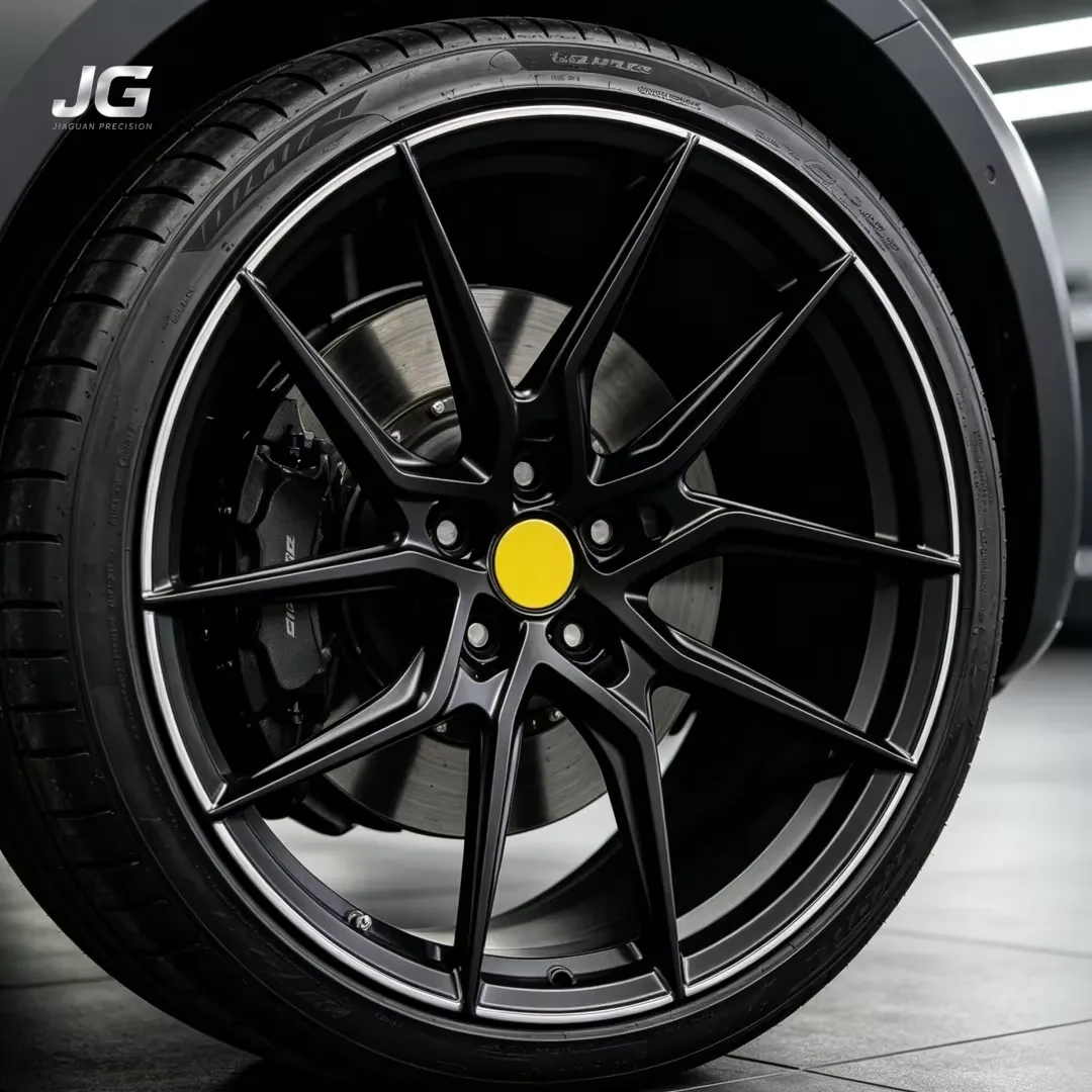 JG 19-22Inch 5x114.3 Monoblock Forged Split 5 Spoke Matte Black Deep Concave Wheel  Rims Fit for Tesla Mustang BMW Honda forged wheel