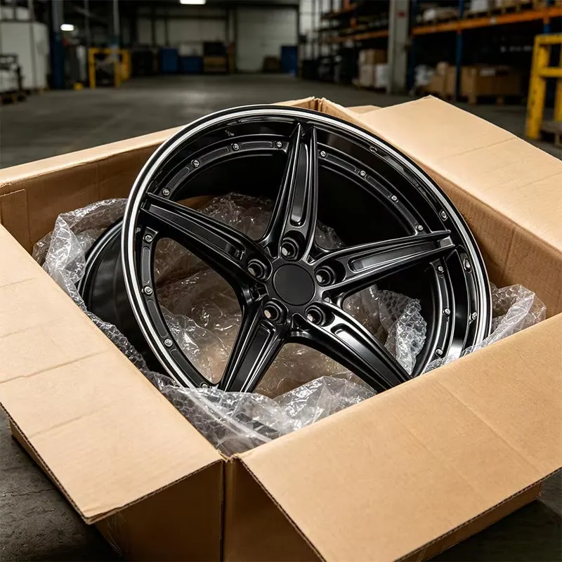 JG 2 Piece Forged Alloy Wheels Gloss Black 5 Spoke Polished Silver Outer Lip Riveted Rims PCD 5x100 5x112 for Passenger Cars — JG forged wheel