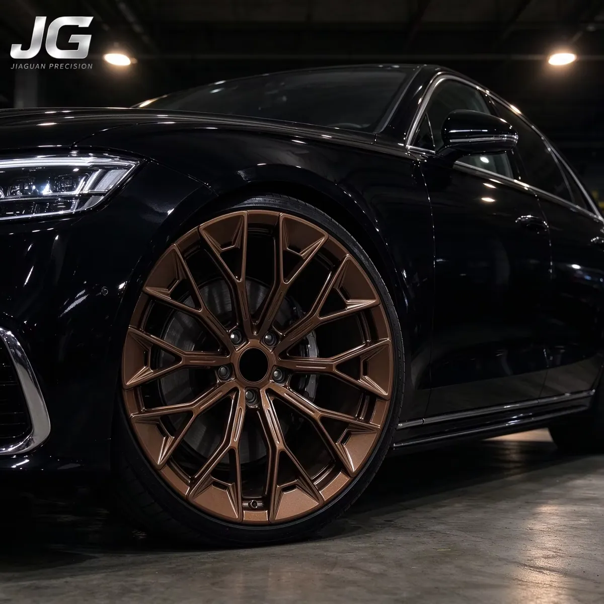JG 20 21 22 Inch 5x130  Bronze 6061-T6 Aluminum Alloy Forged Wheel CNC Glossy Rim Fit Porsche 911 Cayenne Panamera Upgrade forged wheel