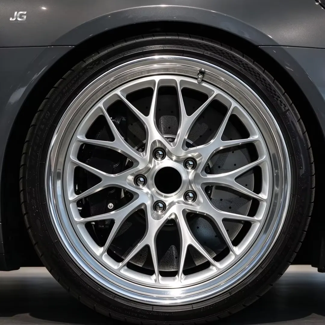 JG 20-22 Inch 5x130/120 Brushed Silver Multi Spoke Cutout Monoblock Forged  Passenger Car Wheels for Porsche 911 718 Cayman forged wheel