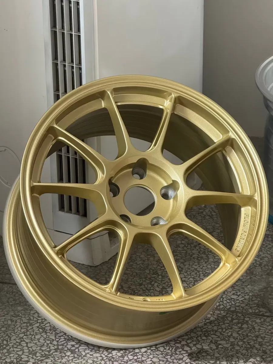 JG 2026 Custom Forged Gold Powder Coated Diamond Cut Lip Multi Spoke Concave Car Alloy Wheels for Auto Tuning forged wheel