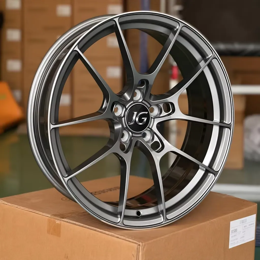 JG 2026 Forged Wheels 5 Holes Lightweight Gunmetal Machined Face 17-22 Inch Style Rims with Chevy Silverado, Camaro, Tahoe — JG forged wheel