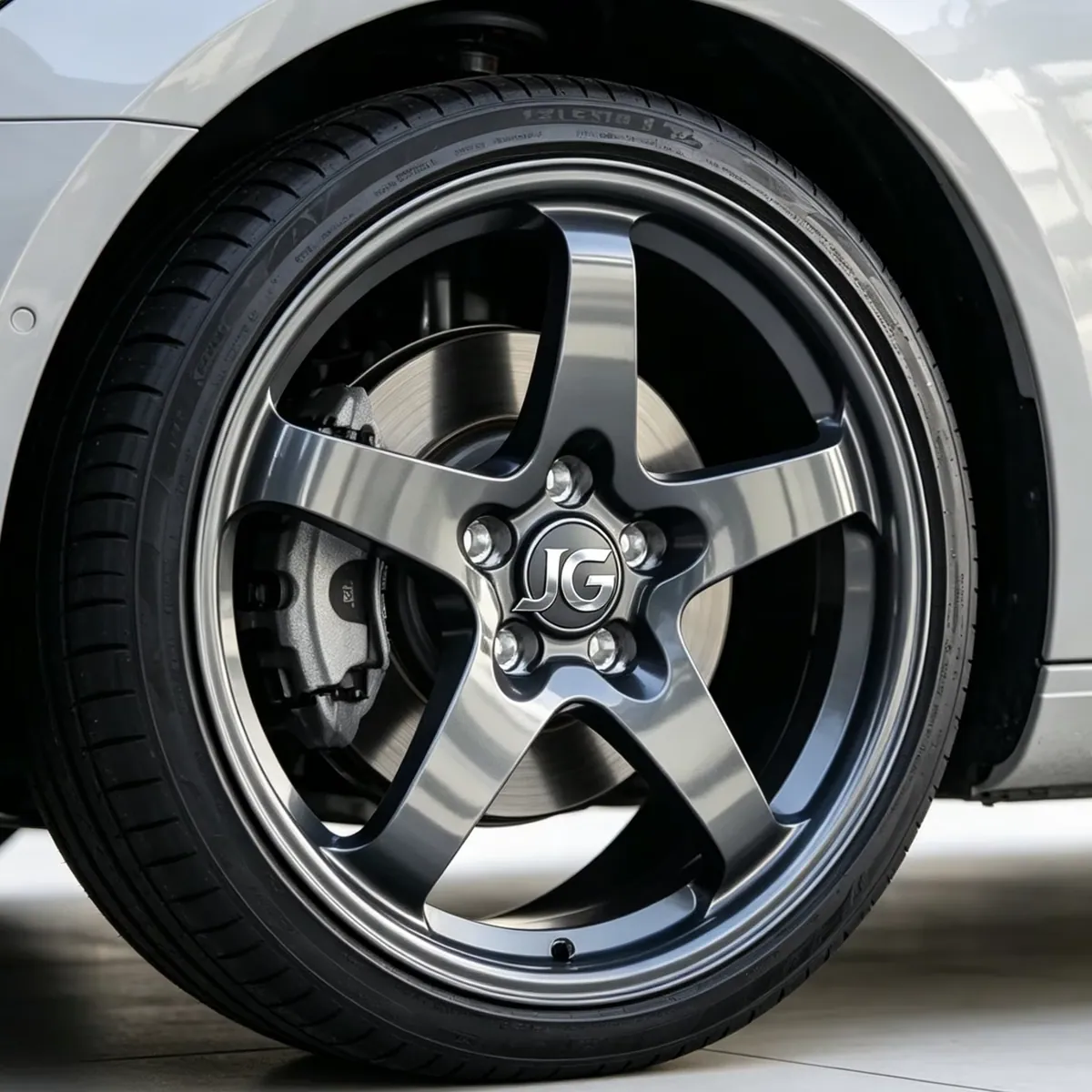 JG 5 Spoke Forged Car Wheel Rim Customizable Gun Grey Machined 18 19 20 21 Inch 5x100 5x130mm 5x115 for Racing Car Wheels forged wheel
