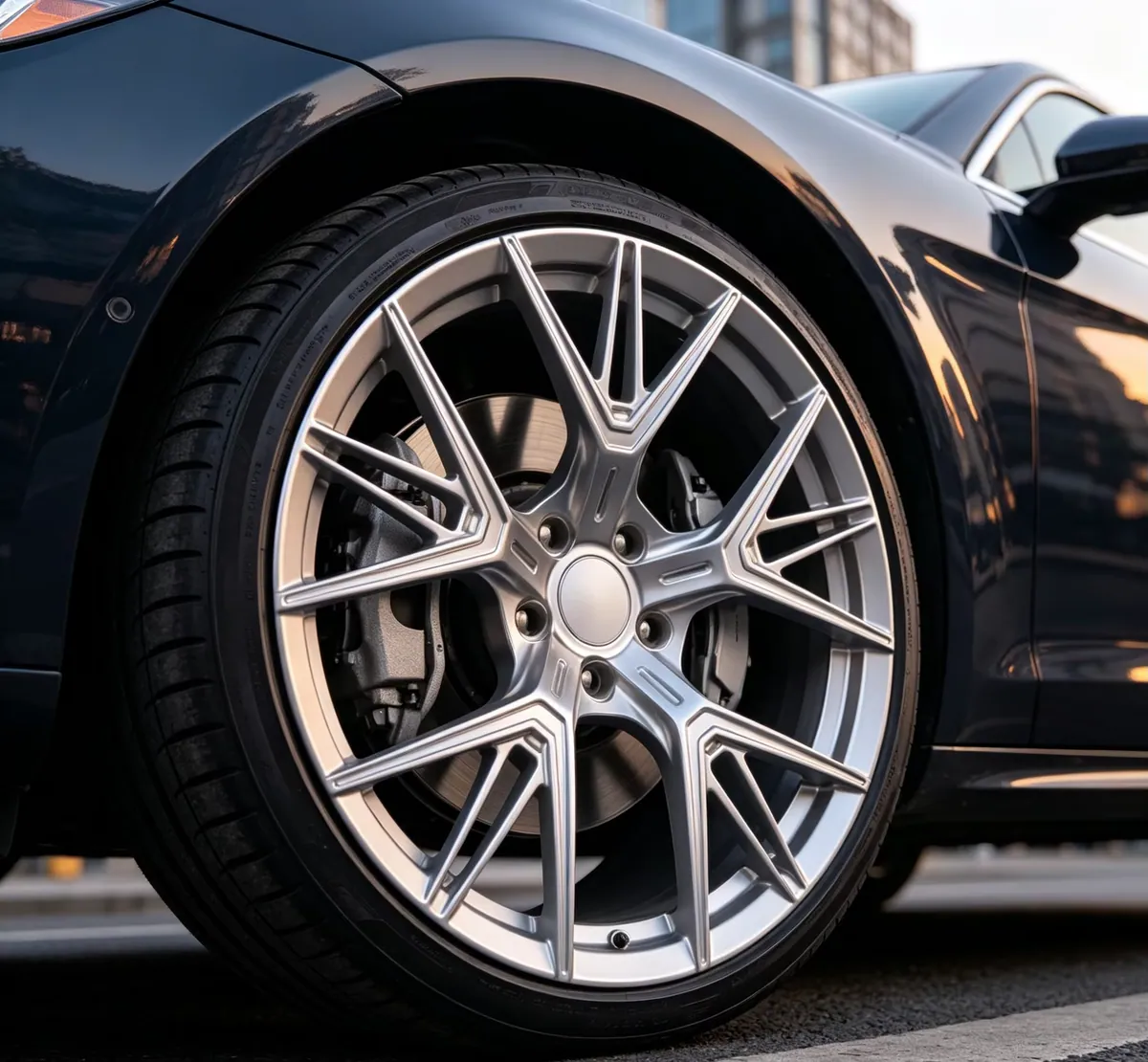 JG 5-spoke Matte Flowing Silver Wheels 17 18 19 20 22 Inch 5x112 5x114.3 5x120 Wheels, Suitable for Rolls-Royce, Lexus, Bentley forged wheel