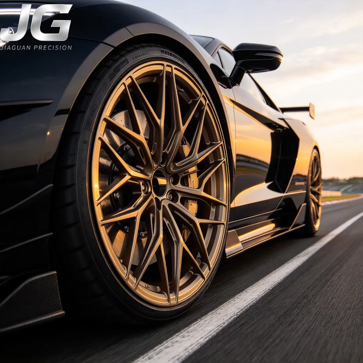 JG 5x112 5x114.3 5x120 Custom Forged Aluminum Alloy Wheels With Matt Bronze Car Rims for BMW M3 M4 M4 G20 G30g28 G80 — JG forged wheel