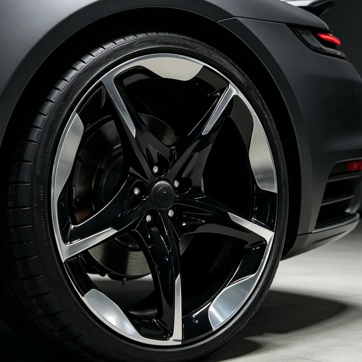 JG 5x114.3 5x120 5x130mm Gloss Black Machined Face 5 Spoke Alloy Wheels 16-26inch 6-14J Custom PCD ET for BMW Passenger Car Rims forged wheel