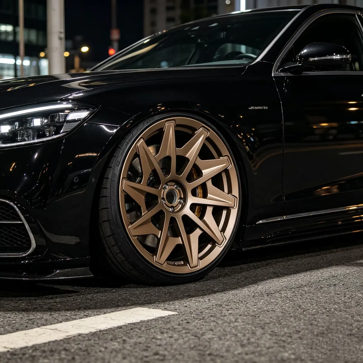 JG 6-14J 5x112/120/114.3 ET 20-45 Matte Bronze CNC 6061-T6 Forged Concave Wheel for Mercedes AMG BMW M Audi RS Porsche 911 forged wheel
