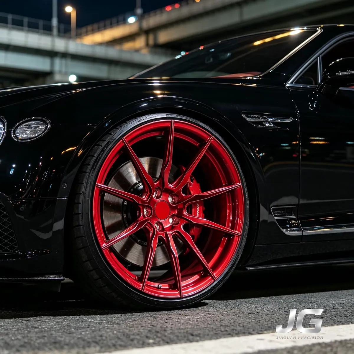 JG 6061-T6 18 19 20 21 22 23 24 Inch 5x108 5x112 5x114.3 5x120 Custom Forged Deep Dish Concave Alloy Wheels Car Rims forged wheel
