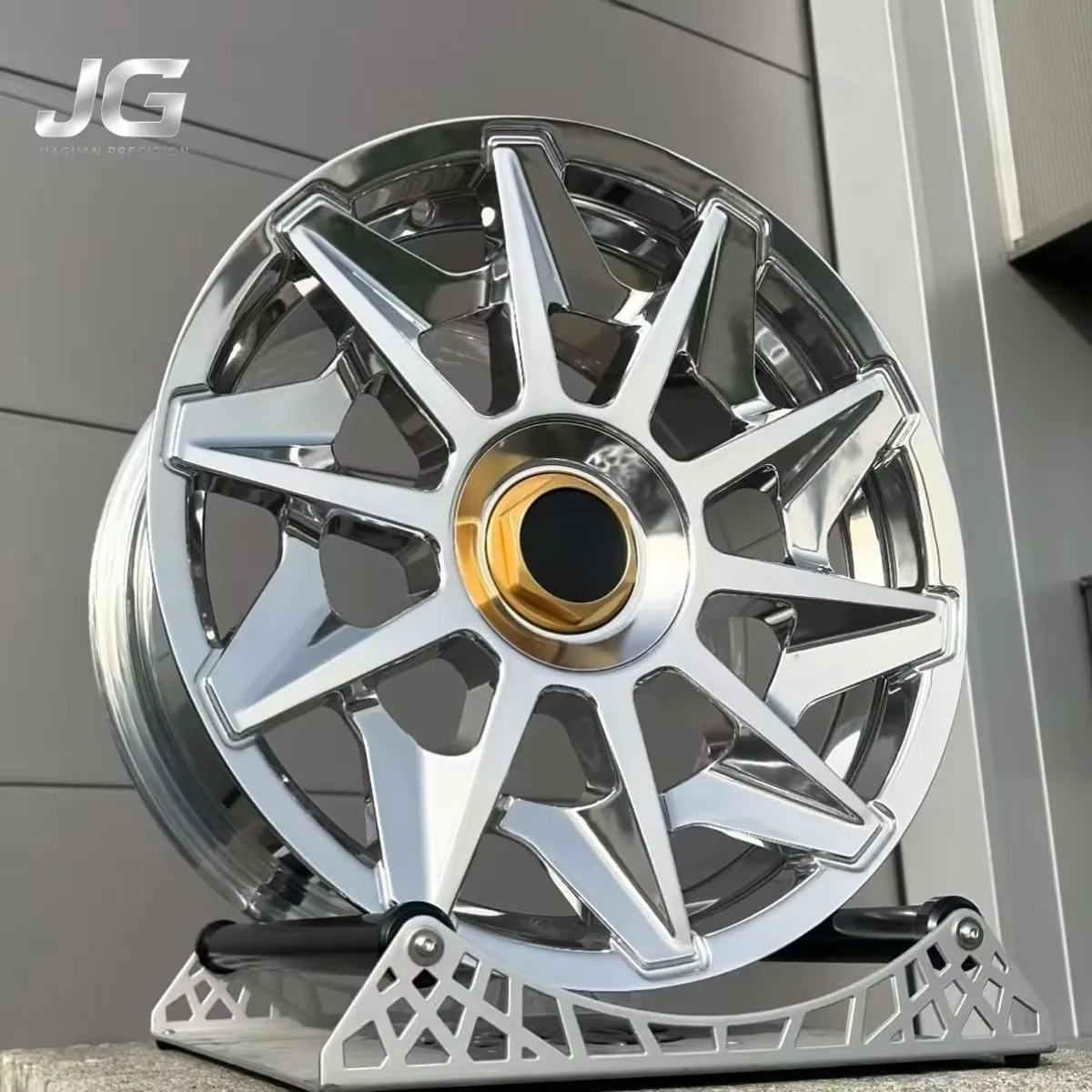 JG Aluminum Alloy New 5x114.3 5x120 Forged High Performance Car Wheel 40mm ET Multi-spoke Polishing Universal Fitment forged wheel