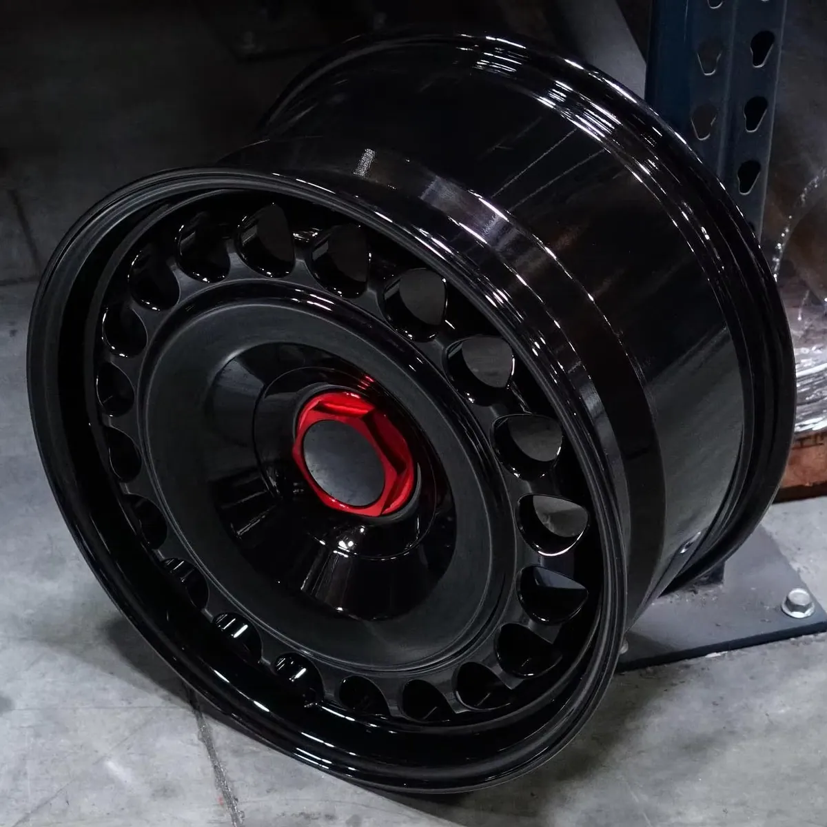 JG Beadlock Forged Wheels Gloss Black Red Ring Offroad Alloy Rims 5x127 6x139.7 Heavy Duty Truck SUV Wheels for Jeep Ford Toyota forged wheel